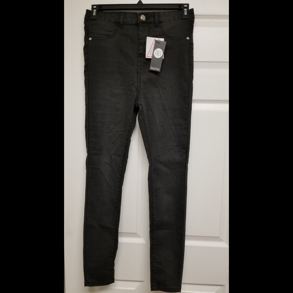 Boohoo black skinny jeans
